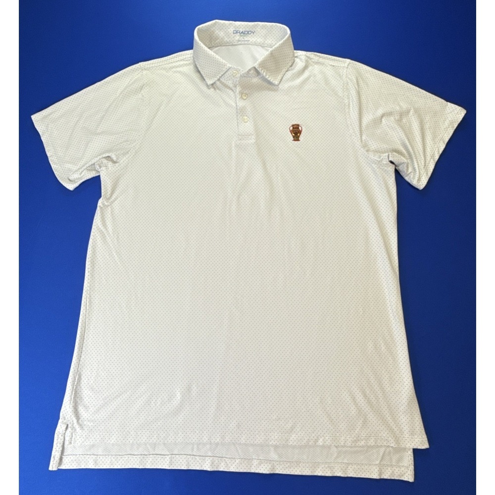 Draddy Sport Golf Polo Shirt Naples National Golf Mens L Performance Stretch